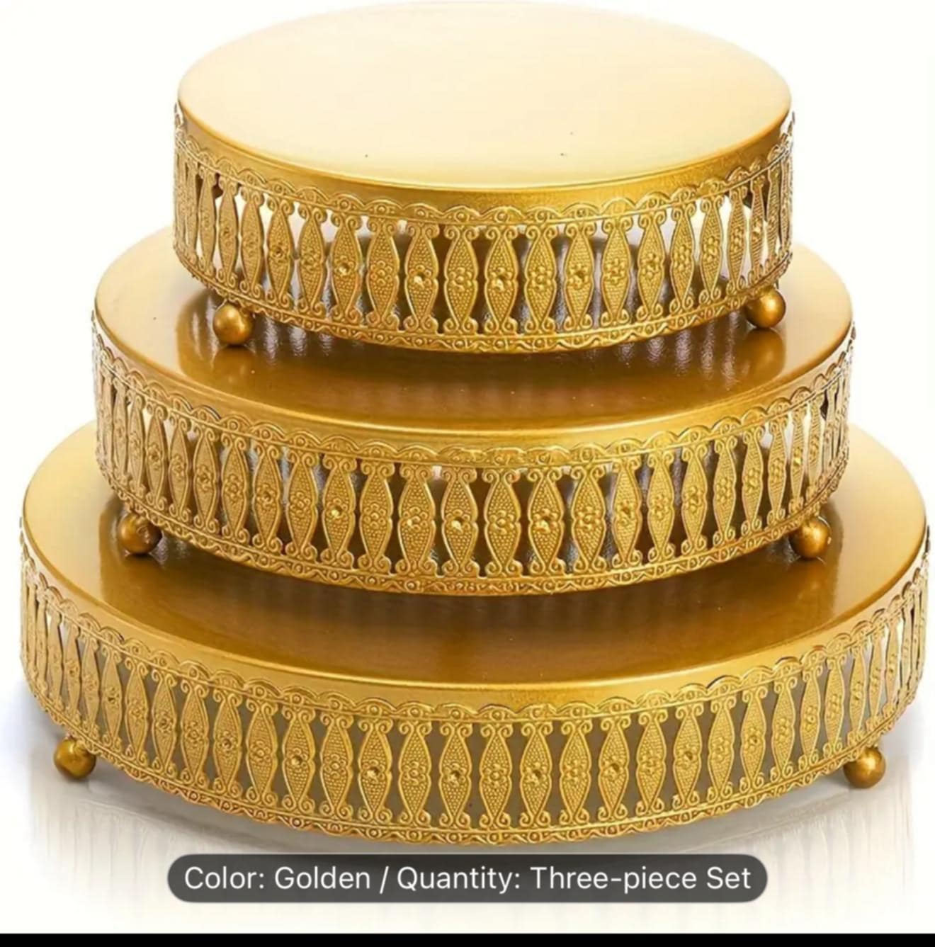 Cake stands ( Set of three) for hire
