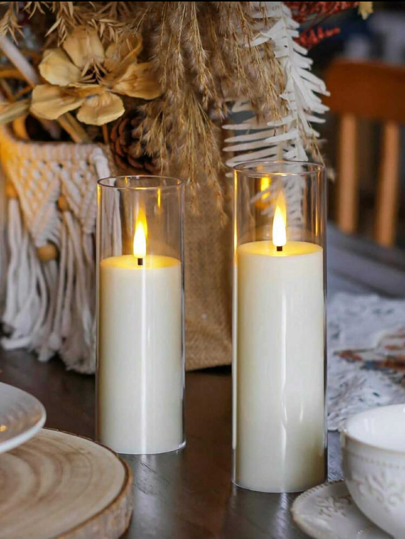 Candles With Remote Control, Battery Powered LED Candles With Timer, Romantic LED Candle Lights For Decoration