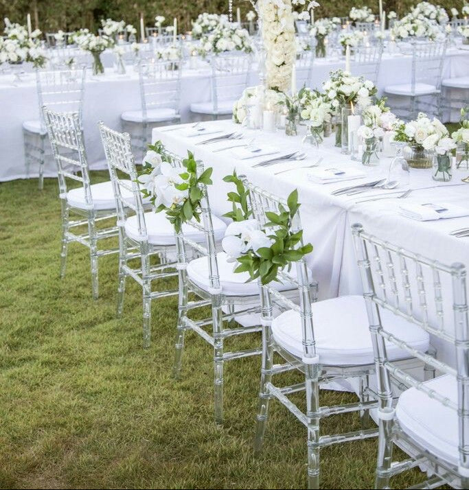 Clear Tiffany Chairs – Modern Elegance with a Luxurious Touch