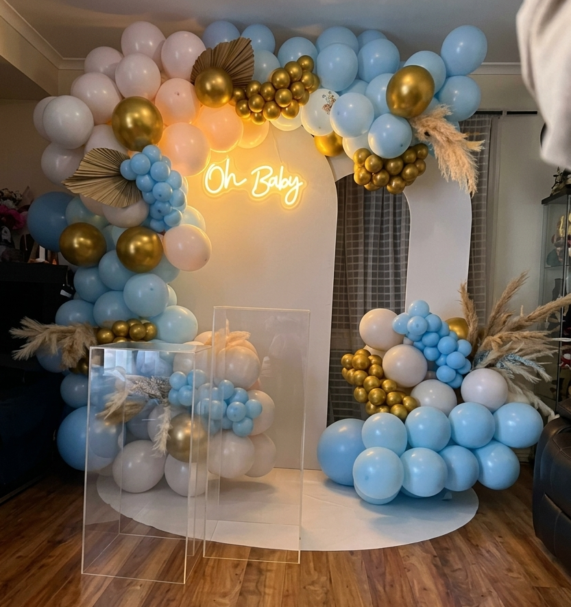 Birthday Decoration and balloon garland
